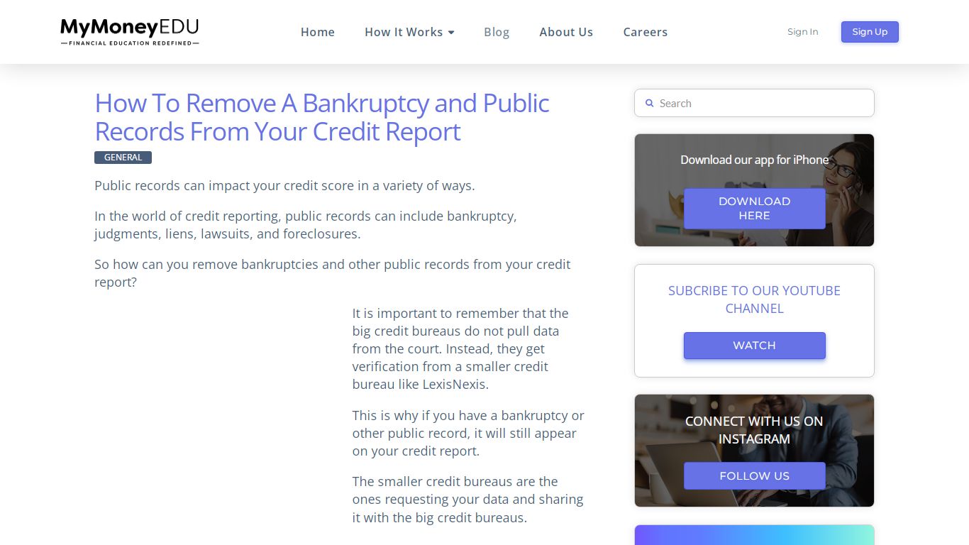 How To Remove A Bankruptcy and Public Records From Your Credit Report